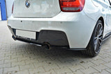 CENTRAL REAR SPLITTER BMW 1 F20/F21 M-Power (without vertical bars) Maxton Design