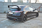 CENTRAL REAR SPLITTER HONDA CIVIC VIII TYPE S/R (without vertical bars) Maxton Design