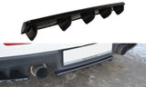 CENTRAL REAR SPLITTER Mitsubishi Lancer Evo X (with vertical bars) Maxton Design