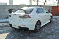 CENTRAL REAR SPLITTER Mitsubishi Lancer Evo X (with vertical bars) Maxton Design