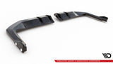 Central Rear Splitter (with vertical bars) V.1 + Flaps Honda Civic Type-R Mk 11