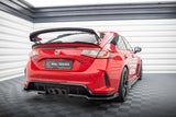Central Rear Splitter (with vertical bars) V.2 Honda Civic Type-R Mk 11