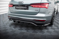 Central Rear Splitter (with vertical bars) Audi A6 Allroad C8