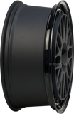 MbDESIGN LV1.2 8.5x19 ET 47 5x112 Schwarz stumpfmatt Außenbett hochglanzpoliert