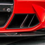 Carbon Fiber Front Bumper Duct Vents (V2 Dual Slats)