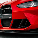 Carbon Fiber Front Bumper Duct Vents (V2 Dual Slats)