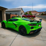 Rear Diffuser with Fins – Gloss Black