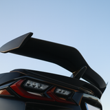 Rear Spoiler High Wing - Carbon Fiber - Z06 Style