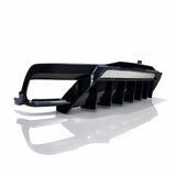 Rear Diffuser with Fins – Gloss Black