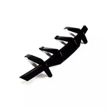Rear Diffuser Cover Panel With Fins – Gloss Black