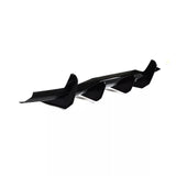 Rear Diffuser Cover Panel With Fins – Gloss Black