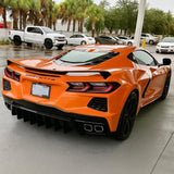 Rear Diffuser with Fins – Gloss Black