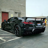 Rear Diffuser with Fins – Gloss Black