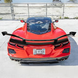 Rear Spoiler High Wing - Gloss Black - Z06 Style