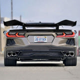 Rear Spoiler High Wing - Carbon Fiber - Z06 Style