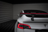 Carbon Spoiler + LED suitable for Tesla Model 3