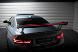Carbon Spoiler With External Brackets Uprights + LED suitable for BMW 4 F32 / 4 F32 M-Pack Coupe