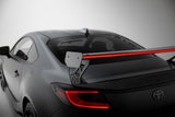 Carbon Spoiler With External Brackets Uprights + LED suitable for Toyota GR86 / Subaru BRZ Mk2