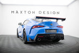 Carbon Spoiler With External Brackets Uprights + LED suitable for Toyota Supra Mk5