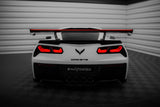 Carbon Spoiler With Internal Brackets Uprights + LED suitable for Chevrolet Corvette Stingray / Grand Sport C7