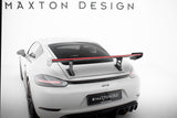 Carbon Spoiler With Internal Brackets Uprights V.1 + LED suitable for Porsche 718 Cayman 982c