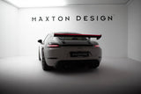 Carbon Spoiler With Internal Brackets Uprights V.1 + LED suitable for Porsche 718 Cayman 982c