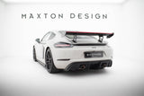 Carbon Spoiler With Internal Brackets Uprights V.2 + LED suitable for Porsche 718 Cayman 982c