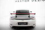 Carbon Spoiler With Internal Brackets Uprights V.2 + LED suitable for Porsche 718 Cayman 982c