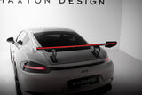 Carbon Spoiler With Internal Brackets Uprights V.2 + LED suitable for Porsche 718 Cayman 982c