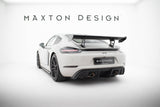 Carbon Spoiler With Internal Brackets Uprights V.2 suitable for Porsche 718 Cayman 982c
