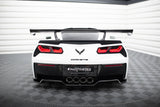 Carbon Spoiler With Internal Brackets Uprights suitable for Chevrolet Corvette Stingray / Grand Sport C7