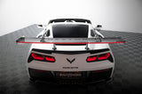 Carbon Spoiler With Upper Swan Mounting + LED suitable for Chevrolet Corvette Stingray / Grand Sport C7