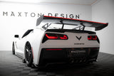 Carbon Spoiler With Upper Swan Mounting + LED suitable for Chevrolet Corvette Stingray / Grand Sport C7