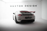 Carbon Spoiler With Upper Swan Mounting V.1 + LED suitable for Porsche 718 Cayman 982c