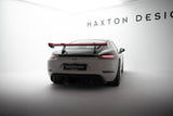 Carbon Spoiler With Upper Swan Mounting V.1 + LED suitable for Porsche 718 Cayman 982c