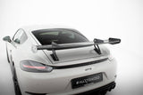 Carbon Spoiler With Upper Swan Mounting V.1 suitable for Porsche 718 Cayman 982c