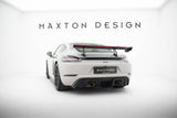 Carbon Spoiler With Upper Swan Mounting V.2 + LED suitable for Porsche 718 Cayman 982c