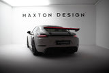 Carbon Spoiler With Upper Swan Mounting V.2 + LED suitable for Porsche 718 Cayman 982c