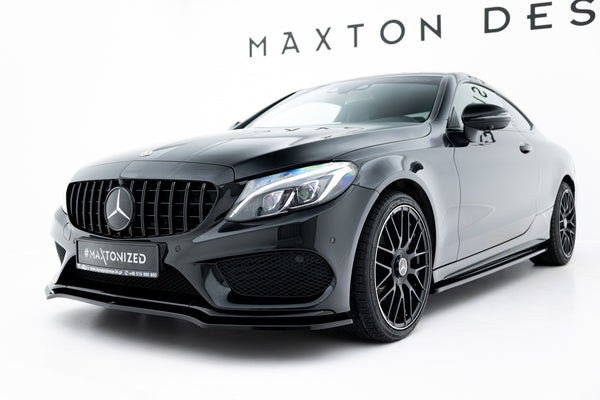 FRONTSPLITTER V.1 MERCEDES-BENZ C-KLASSE W205 COUPE AMG-LINE MAXTON DESIGN