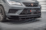 Front Splitter V.1 Cupra Ateca Maxton Design Gloss Black