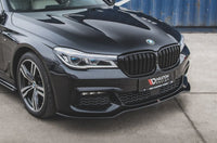 Front Splitter V.1 for BMW 7 M-Pack G11 / G12 Maxton Design Gloss Black