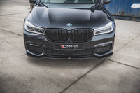 Front Splitter V.1 for BMW 7 M-Pack G11 / G12 Maxton Design Gloss Black