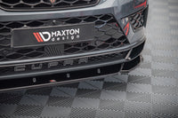 Front Splitter V.2 Cupra Ateca Maxton Design Gloss Black