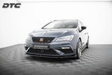 Front Splitter V.5 suitable for Seat Leon Cupra / FR Mk3 Facelift