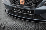 Front Splitter V.5 suitable for Seat Leon Cupra / FR Mk3 Facelift