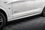 SIDE SKIRTS DIFFUSERS for BMW X3 F25 M-Pack Facelift