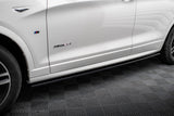 SIDE SKIRTS DIFFUSERS for BMW X3 F25 M-Pack Facelift