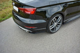 Rear Side Splitters Audi S3 / A3 S-Line 8V FL Sedan