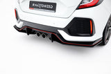 Street Pro Rear Side Splitters Honda Civic Sport Mk 10