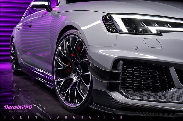 Audi RS4 B9 BKSS Style Front Canards 2017-2019 DarwinPro